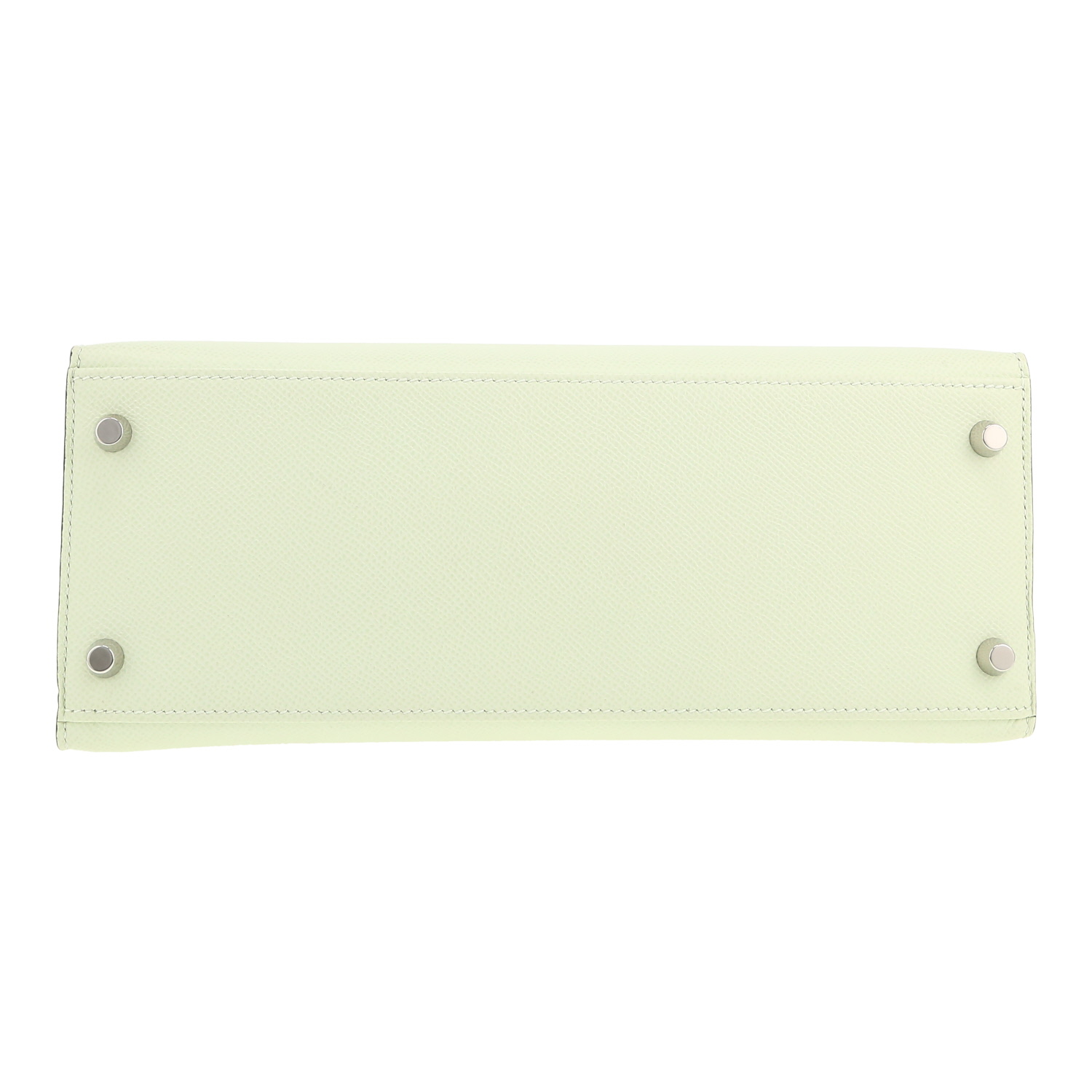 Hermès  Kelly 28 cm handbag  in Vert Fizz epsom leather - Detail D1