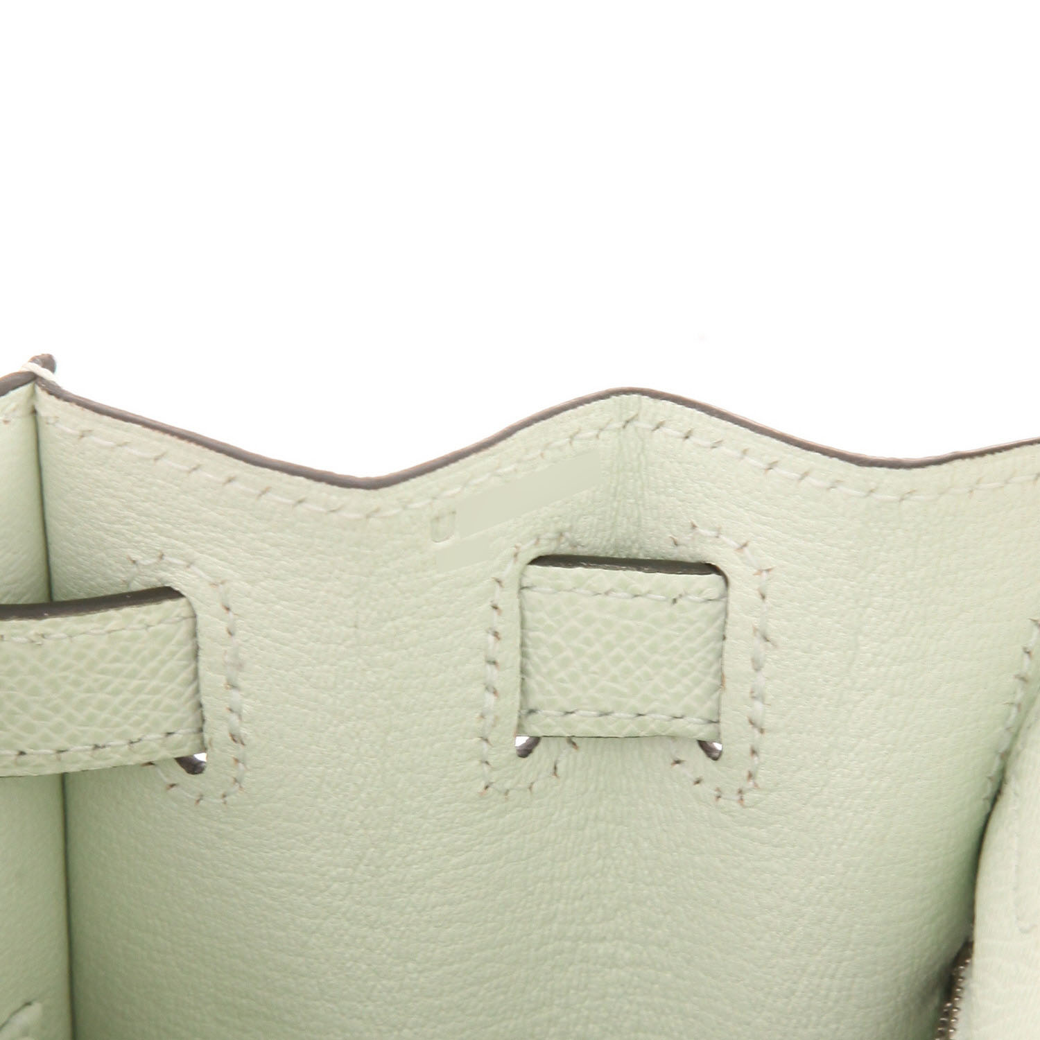 Sac à main Hermès  Kelly 28 cm en cuir epsom Vert Fizz - Detail D4