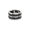 Flexible Chanel Ultra large model ring in white gold, ceramic and diamonds - 00pp thumbnail
