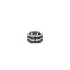 Flexible Chanel Ultra large model ring in white gold, ceramic and diamonds - 360 thumbnail