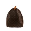 Louis Vuitton  Keepall 60 travel bag  in brown monogram canvas  and natural leather - Detail D6 thumbnail
