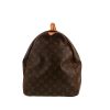 Louis Vuitton  Keepall 60 travel bag  in brown monogram canvas  and natural leather - Detail D8 thumbnail