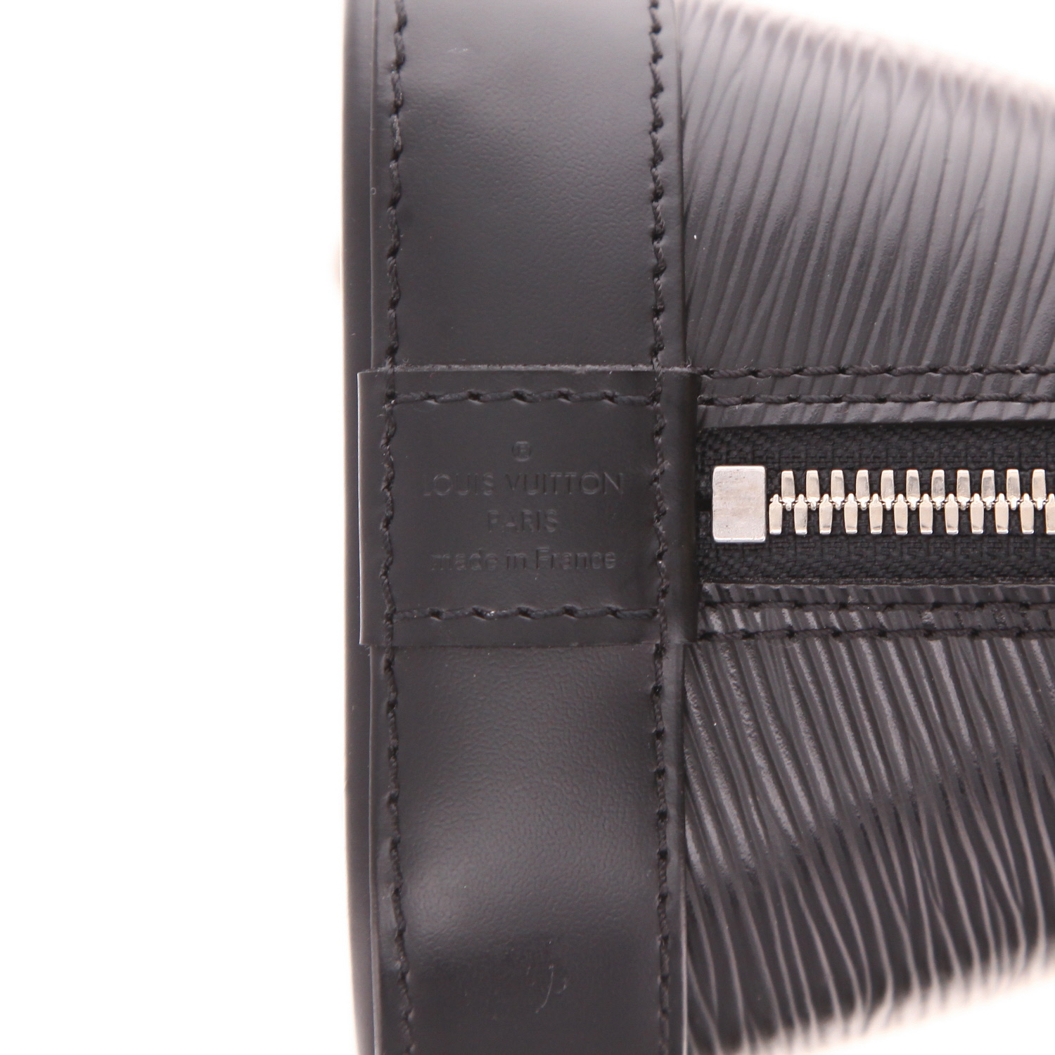 Louis Vuitton  Alma BB handbag  in black epi leather - Detail D2