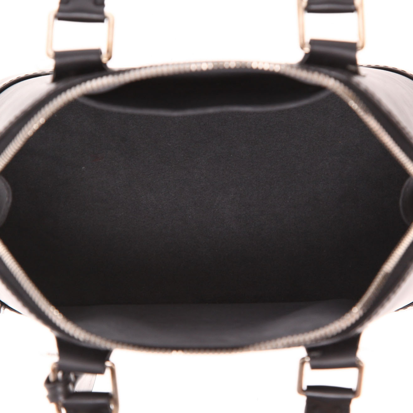 Sac à main Louis Vuitton  Alma BB en cuir épi noir - Detail D3