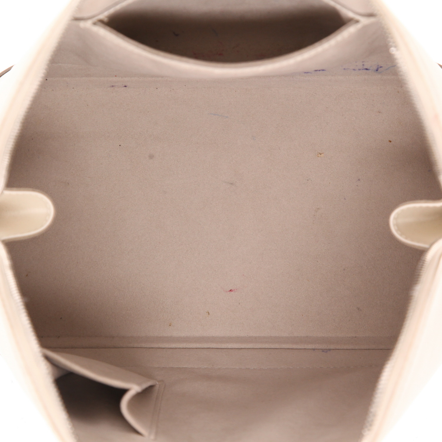 Bolso de mano Louis Vuitton  Alma en cuero Epi blanco - Detail D3