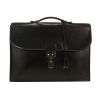 Porte-documents Hermès  Sac à dépêches en cuir box noir - 360 thumbnail