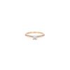 Anello solitario Cartier 1895 in oro rosa e diamante - 360 thumbnail