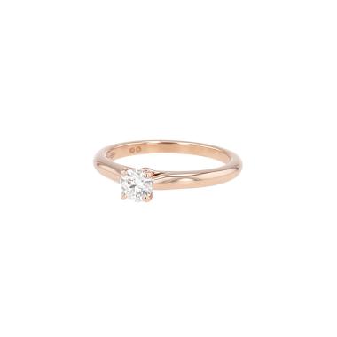 Bague solitaire Cartier 1895 en or rose et diamant