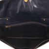 Hermès  Mocassin handbag  in beige "H" canvas  and navy blue leather - Detail D3 thumbnail