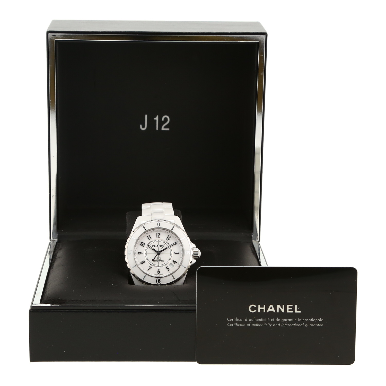 Orologio Chanel J12 in ceramica bianca e acciaio Ref: Chanel - HO970  Circa 2009 - Detail D2