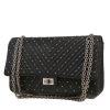 Bolso bandolera Chanel  2.55 en cuero acolchado con motivos de espigas negro - 00pp thumbnail