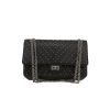 Bolso bandolera Chanel  2.55 en cuero acolchado con motivos de espigas negro - 360 thumbnail