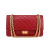 Chanel  2.55 shoulder bag  in red quilted leather - 360 thumbnail