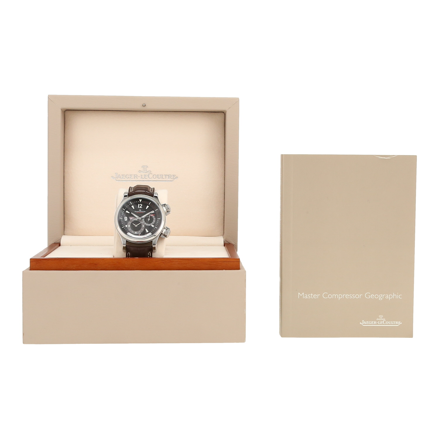 Orologio Jaeger-LeCoultre Master Compressor Geographic in acciaio Ref: Jaeger Lecoultre - 146883  Circa 2000