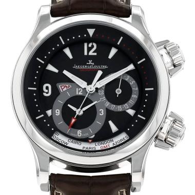 Montre Jaeger-LeCoultre Master Compressor Geographic en acier Ref: Jaeger Lecoultre - 146883  Vers 2000