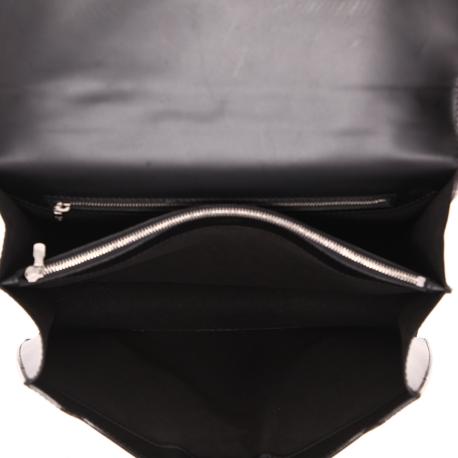 Bolso de mano Louis Vuitton  Sévigné en cuero Epi negro - Detail D3