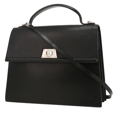 Sac à main Louis Vuitton  Sévigné en cuir épi noir