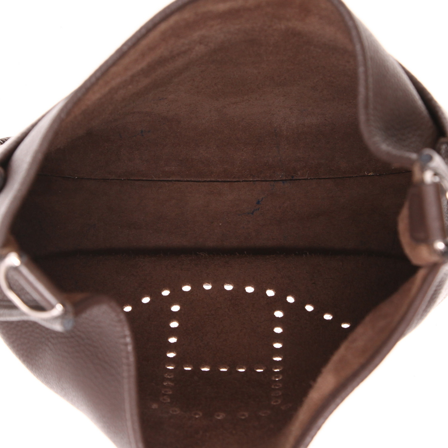 Hermès  Evelyne III shoulder bag  in brown togo leather - Detail D3