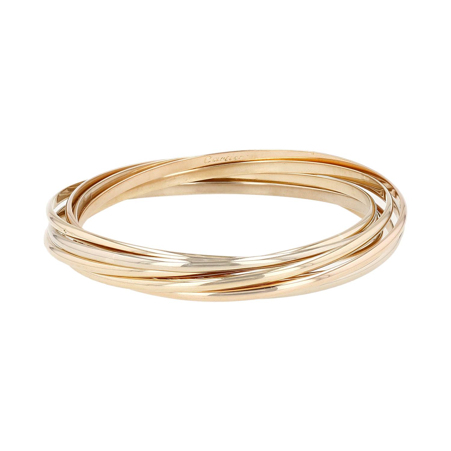 Brazalete Cartier Trinity Semainier de 3 oros