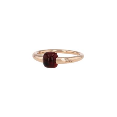 Pomellato M'ama Non M'ama ring in pink gold and garnet