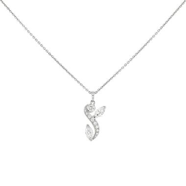 Collana De Beers Adonis Rose in oro bianco e diamanti