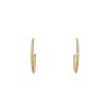 De Beers DB Classic medium model hoop earrings in yellow gold and diamonds - 00pp thumbnail