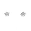 Paire de boucles d'oreilles Hermès Finesse en or blanc et diamants - 360 thumbnail