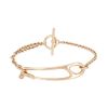 Bracelet Hermès Chaine d'Ancre Punk en or rose et diamant - 00pp thumbnail