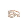 Bague Hermès Chaîne d'Ancre Punk moyen modèle en or rose et diamants - 00pp thumbnail