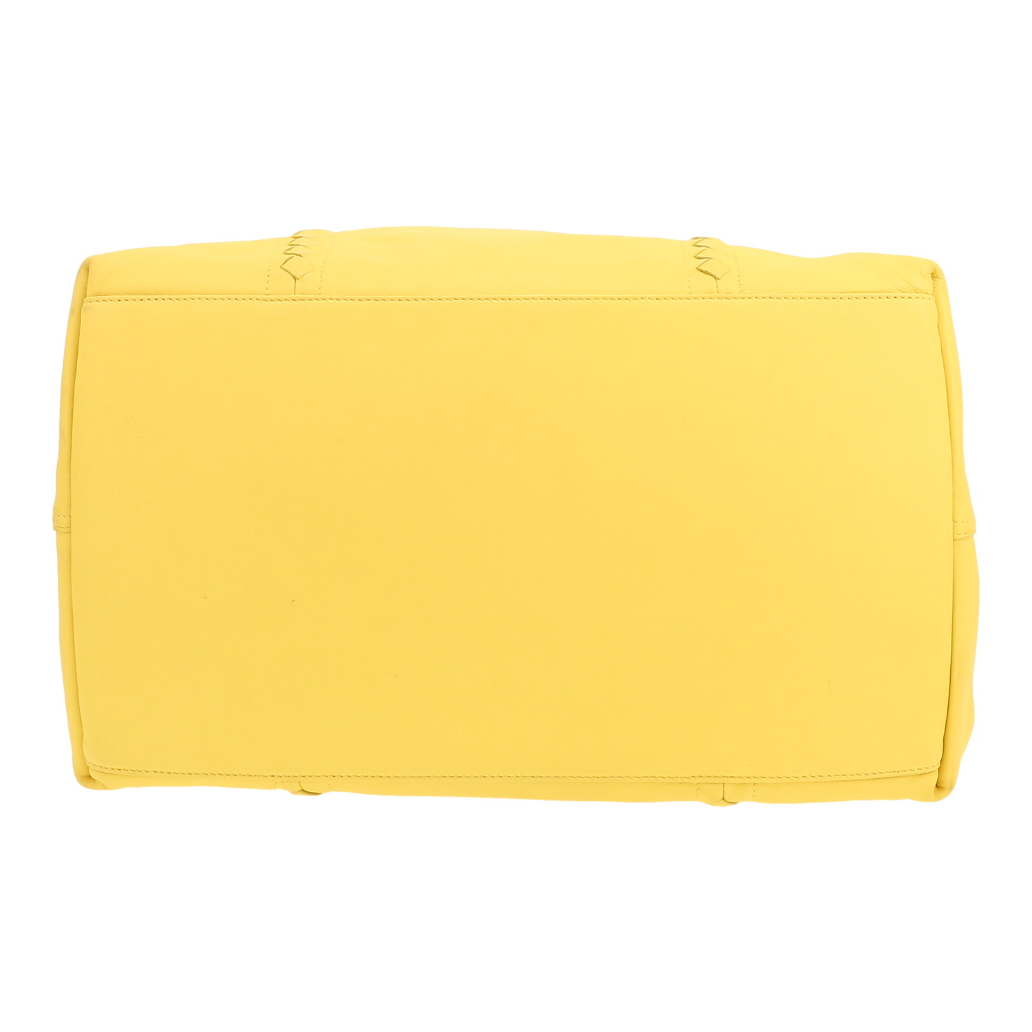 Bottega Veneta   shopping bag  in yellow leather - Detail D1