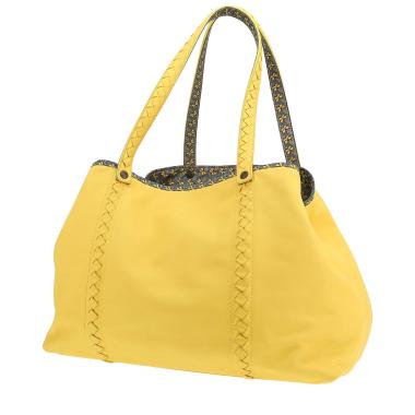 Bolso Cabás Bottega Veneta   en cuero amarillo