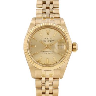 Montre Rolex Datejust Lady en or jaune Ref: Rolex - 6917  Vers 1982