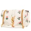 Sac bandoulière Saint Laurent  College mini  en cuir matelassé chevrons blanc - 00pp thumbnail