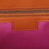 Sac à main Gucci  GG Marmont en raffia jaune vert et violet et cuir marron - Detail D2 thumbnail