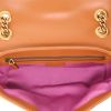 Sac à main Gucci  GG Marmont en raffia jaune vert et violet et cuir marron - Detail D3 thumbnail