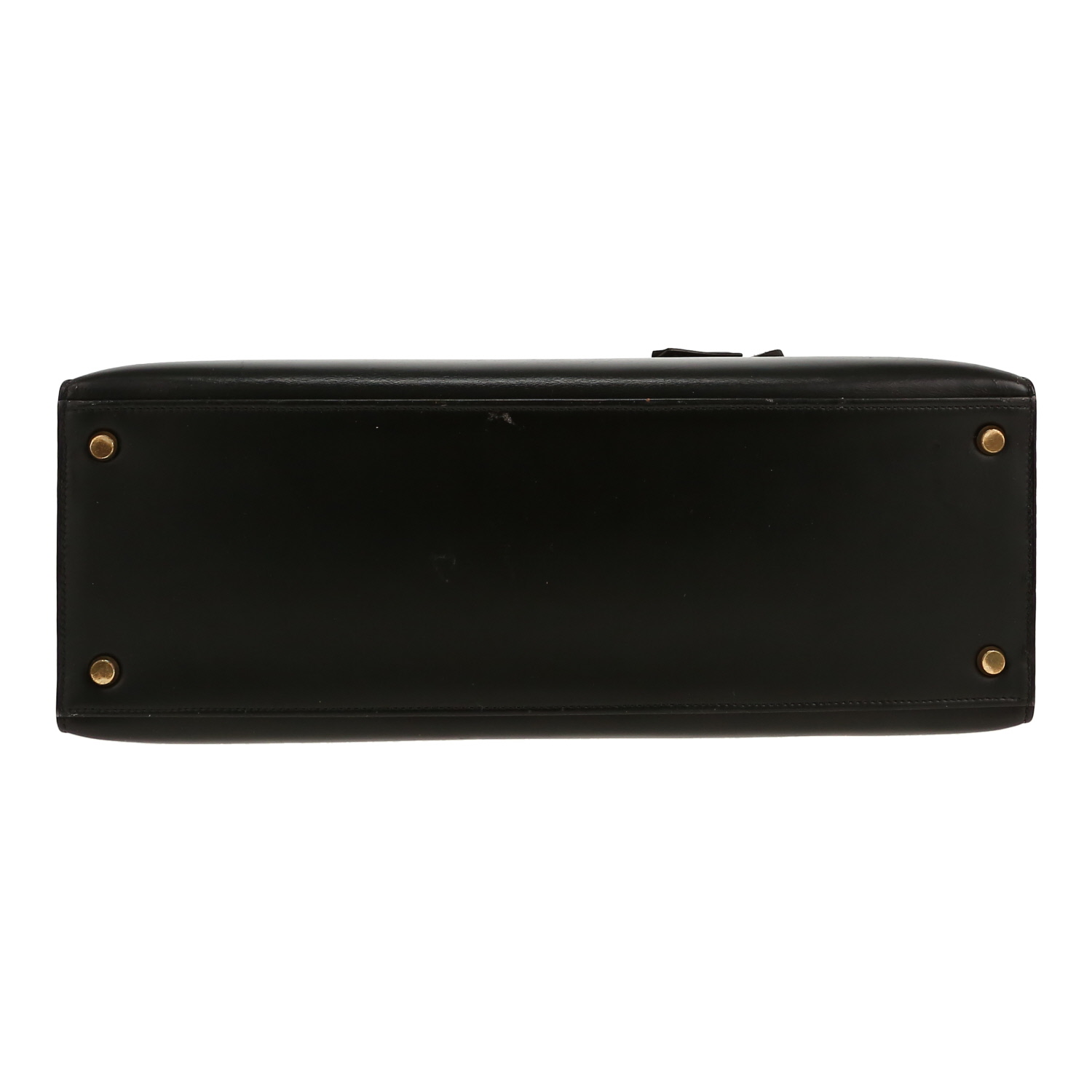 Hermès  Kelly 35 cm handbag  in black box leather - Detail D1