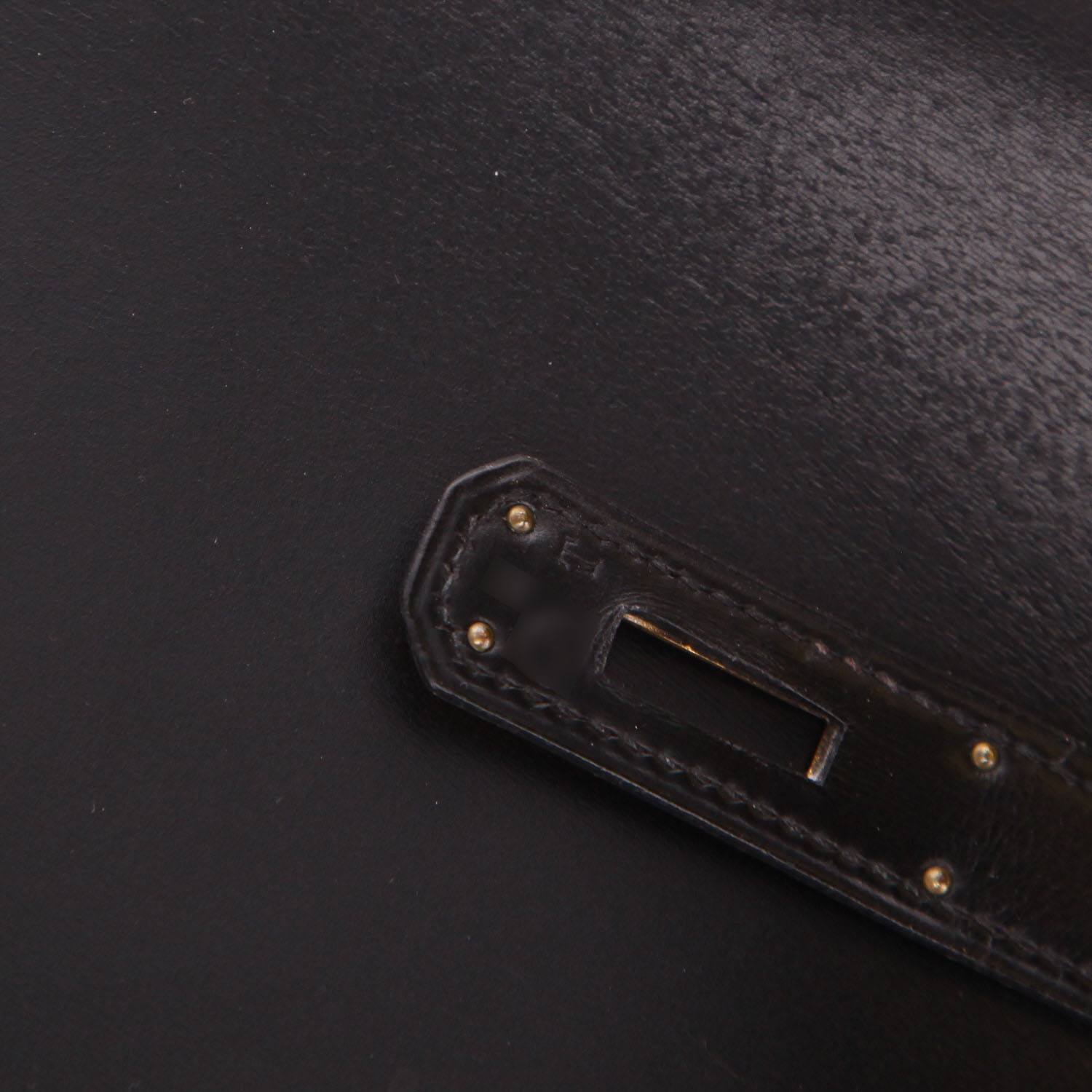 Sac à main Hermès  Kelly 35 cm en cuir box noir - Detail D4