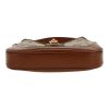 Borsa a tracolla Gucci  Jackie in pelle marrone e tela "sûpreme GG" beige - Detail D1 thumbnail