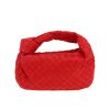 Bottega Veneta  Mini Jodie handbag  in red intrecciato leather - 360 thumbnail