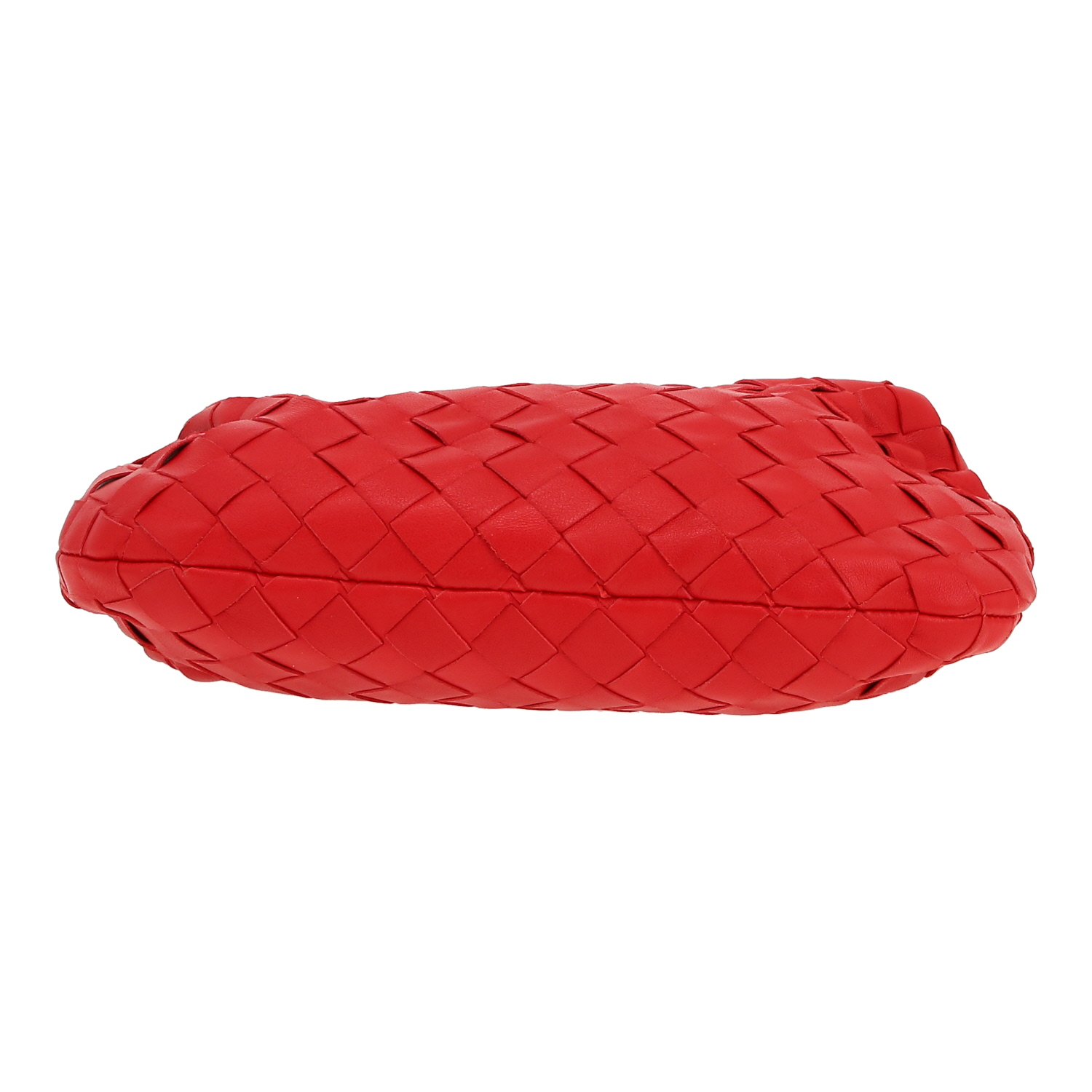 Bottega Veneta  Mini Jodie handbag  in red intrecciato leather - Detail D1