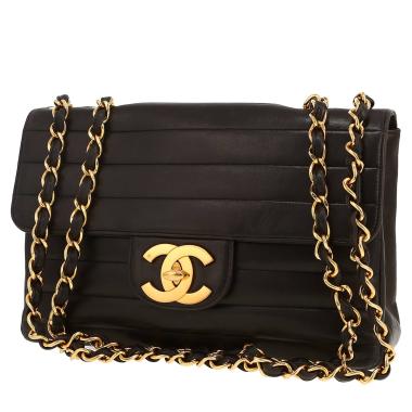 Sac bandoulière Chanel  Timeless Jumbo en cuir matelassé noir