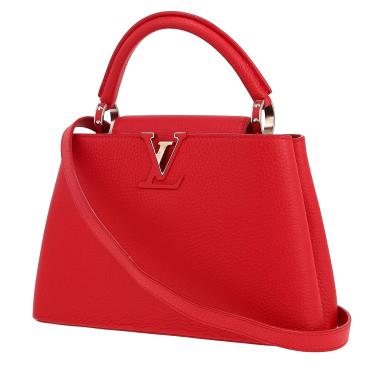 Louis Vuitton  Capucines BB handbag  in red grained leather