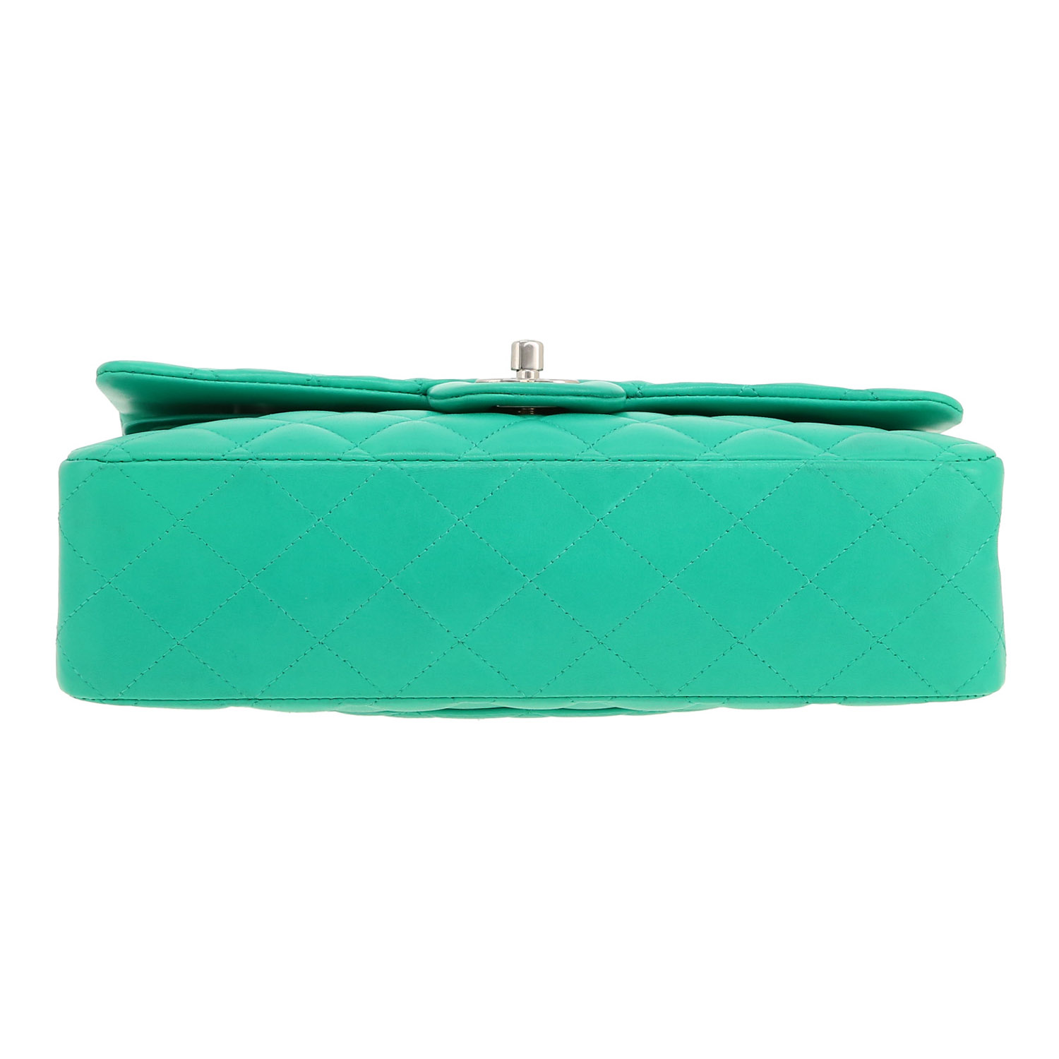 Borsa Chanel  Timeless Classic in pelle trapuntata verde - Detail D1