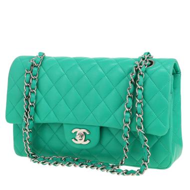 Borsa Chanel  Timeless Classic in pelle trapuntata verde