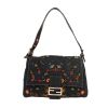 Sac à main Fendi  Mamma Baguette en toile denim bleue - 360 thumbnail