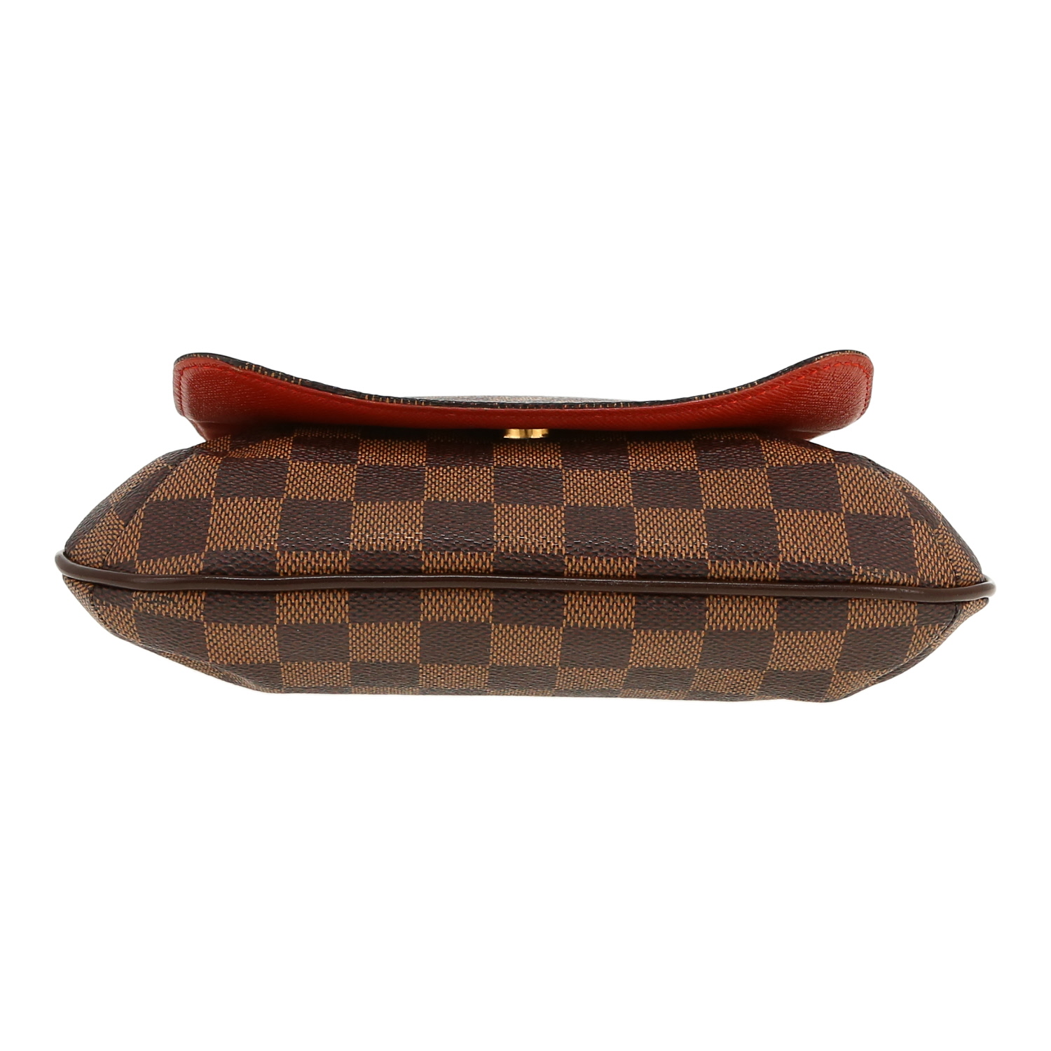 Louis Vuitton  Musette shoulder bag  in ebene damier canvas  and brown leather - Detail D1