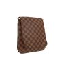Borsa a tracolla Louis Vuitton  Musette in tela a scacchi ebana e pelle marrone - Detail D6 thumbnail