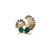 Broche années 1960 Mellerio en or jaune, chrysoprase, rubis, émeraudes et diamant - 360 thumbnail