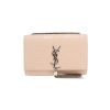 Saint Laurent  Kate Pompon shoulder bag  in pink leather - 360 thumbnail