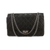 Chanel  2.55 shoulder bag  in black quilted leather - 360 thumbnail